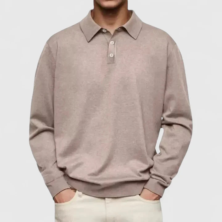 Johnny | Stylish Long Sleeve Polo