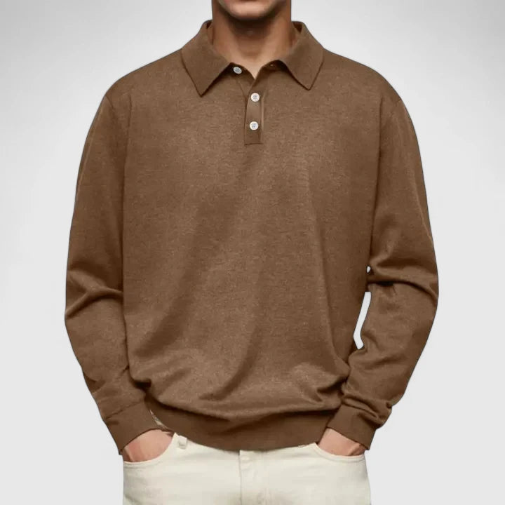 Johnny | Stylish Long Sleeve Polo